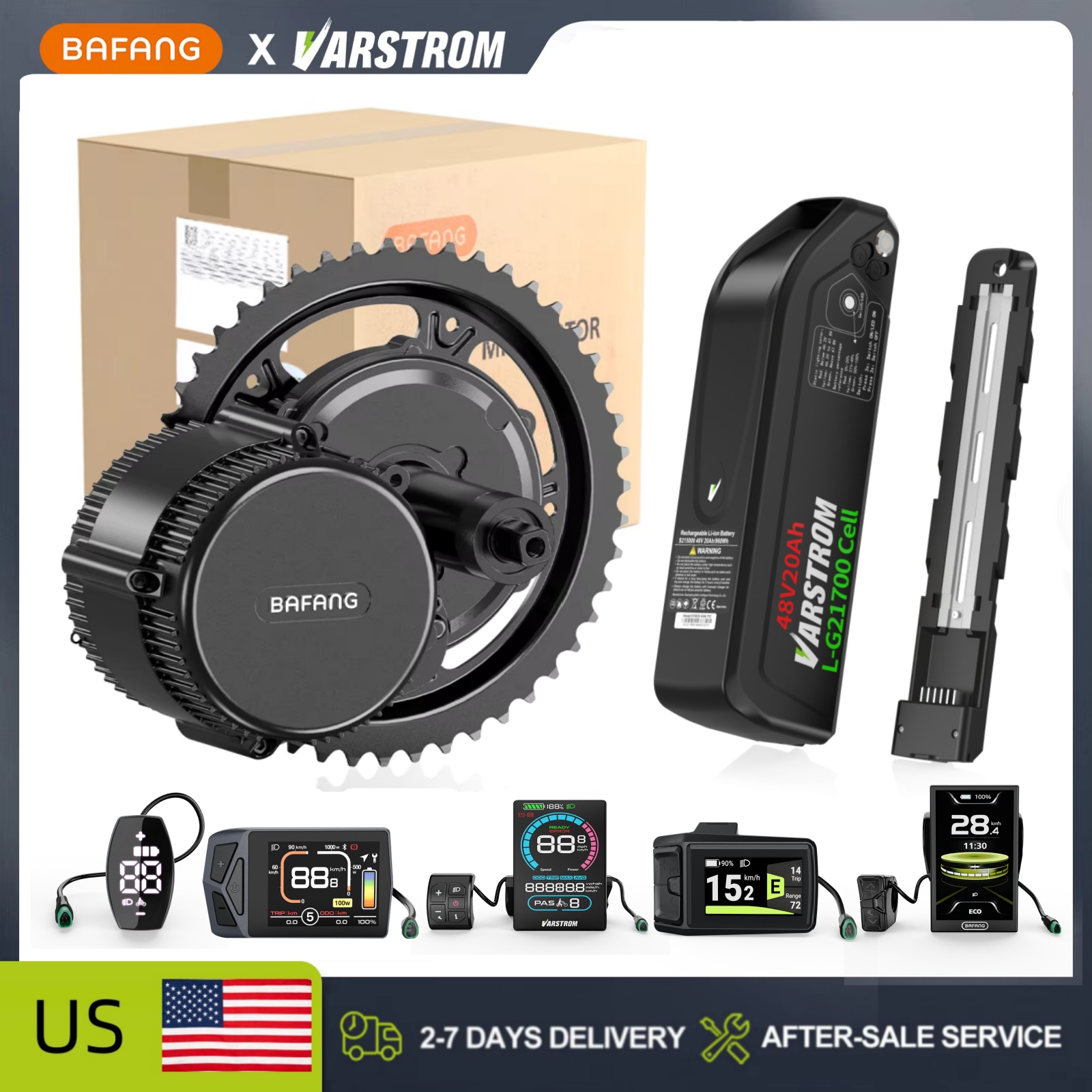 [متوفر في المخزون الأمريكي] مج - مراجعة Mid Drive Conversion Kit 1000W وسعره