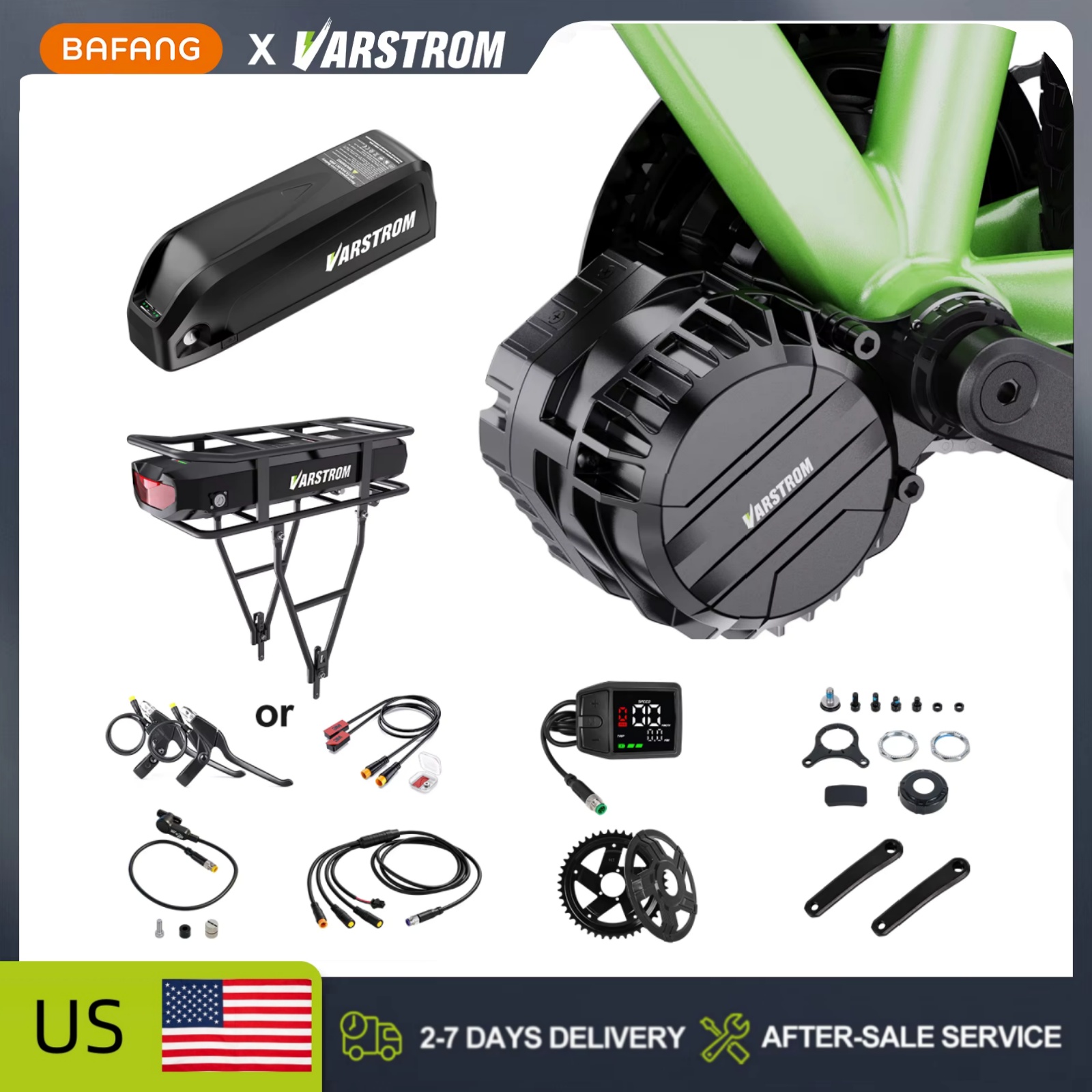 مجموعة محرك Varstrom 750 واط،  - مراجعة Mid Drive Conversion Kit 1000W وسعره